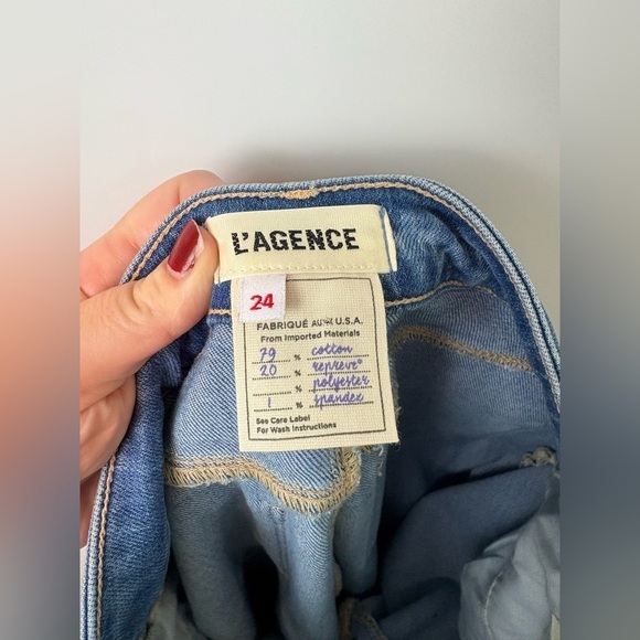 NWT L’Agence Selma High-Rise Sleek Baby Bootcut Jeans Alamo Wash - Picture 6 of 8